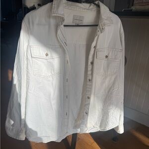 American Eagle Outfitters Cream Shirt